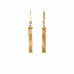 21K Handcrafted Luxury Earrings - 2.53g - Sultan Gold - أقراط تراجي ذهب عيار 21 - 2.53 غرام - ذهب السلطان