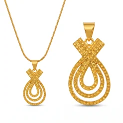 21K Gold Infinite Ribbon Teardrop Pendant - 5.88g - Sultan Gold - تعليقة شريط إنفينيتي مفرغ ذهب عيار 21 - 5.88 غرام - ذهب السلطان