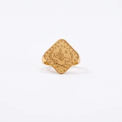 22K Heritage Leera Coin Ring - 4.78g - Sultan Gold - خاتم ليرة ذهب تراثي عيار 22 - 4.78 غرام - ذهب السلطان
