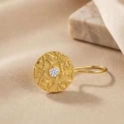 21K Handcrafted Luxury Earrings - 2.5g - Sultan Gold - أقراط تراجي ذهب عيار 21 - 2.5 غرام - ذهب السلطان