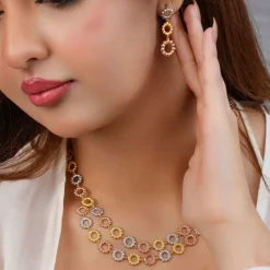21K Roza Gold Set - 65.82g - Sultan Gold - طقم ذهب فاخر عيار 21 - 65.82 غرام - ذهب السلطان