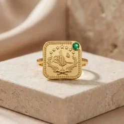 22K Heritage Leera Coin Ring - 9.56g - Sultan Gold - خاتم ليرة ذهب تراثي عيار 22 - 9.56 غرام - ذهب السلطان