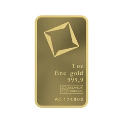 سبيكة استثمار من الذهب الخالص عيار 24 قيراط 999.9 - 31.1 جرام - ذهب السلطان - سبيكة ذهب سويسري عيار 24 نقاء 999.9 - 31.1 جرام - ذهب السلطان