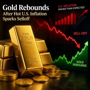 Illustration of Gold Rebounds After Hot U.S. Inflation Sparks Selloff