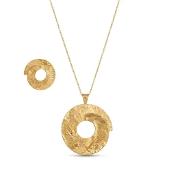 21K Golden Circle Pendant - 46.93g - Sultan Gold - تعليقة الدائرة الذهبية الفاخرة عيار 21 - 46.93 غرام - ذهب السلطان