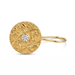 21K Handcrafted Luxury Earrings - 2.5g - Sultan Gold - أقراط تراجي ذهب عيار 21 - 2.5 غرام - ذهب السلطان