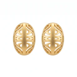 21K Handcrafted Luxury Earrings - 4.41g - Sultan Gold - أقراط تراجي ذهب عيار 21 - 4.41 غرام - ذهب السلطان