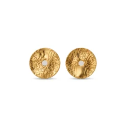 21K Handcrafted Luxury Earrings - 5.39g - Sultan Gold - أقراط تراجي ذهب عيار 21 - 5.39 غرام - ذهب السلطان