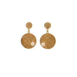 21K Handcrafted Luxury Earrings - 8.12g - Sultan Gold - أقراط تراجي ذهب عيار 21 - 8.12 غرام - ذهب السلطان