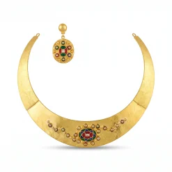 21K Royal Cleopatra Statement Gold Choker - 91.13g - Sultan Gold - طوق كليوباترا ذهب ملكي عيار 21 - 91.13 غرام - ذهب السلطان