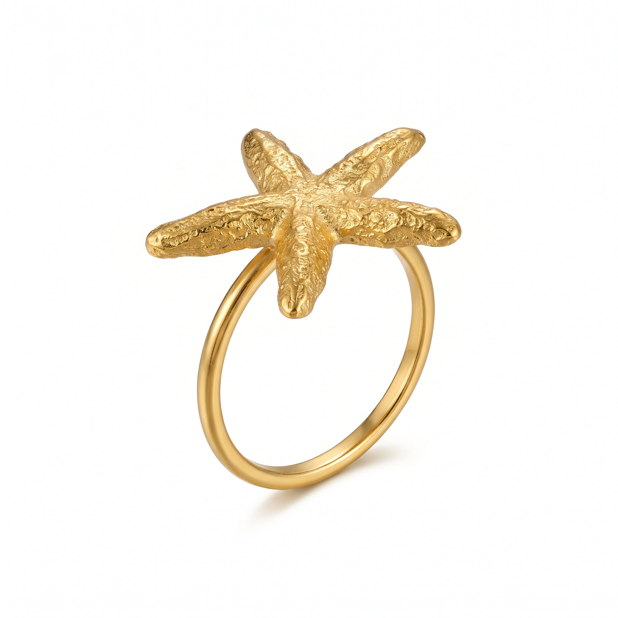 21K Gold Starfish Marine Ring - 5.61g - Sultan Gold - خاتم نجمة البحر ذهب عيار 21 - 5.61 غرام - ذهب السلطان
