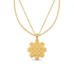 21K Gold Geometric Arfaj Star Flower Pendant - 8.43g - Sultan Gold - تعليقة زهرة العرفج النجمية ذهب عيار 21 - 8.43 غرام - ذهب السلطان