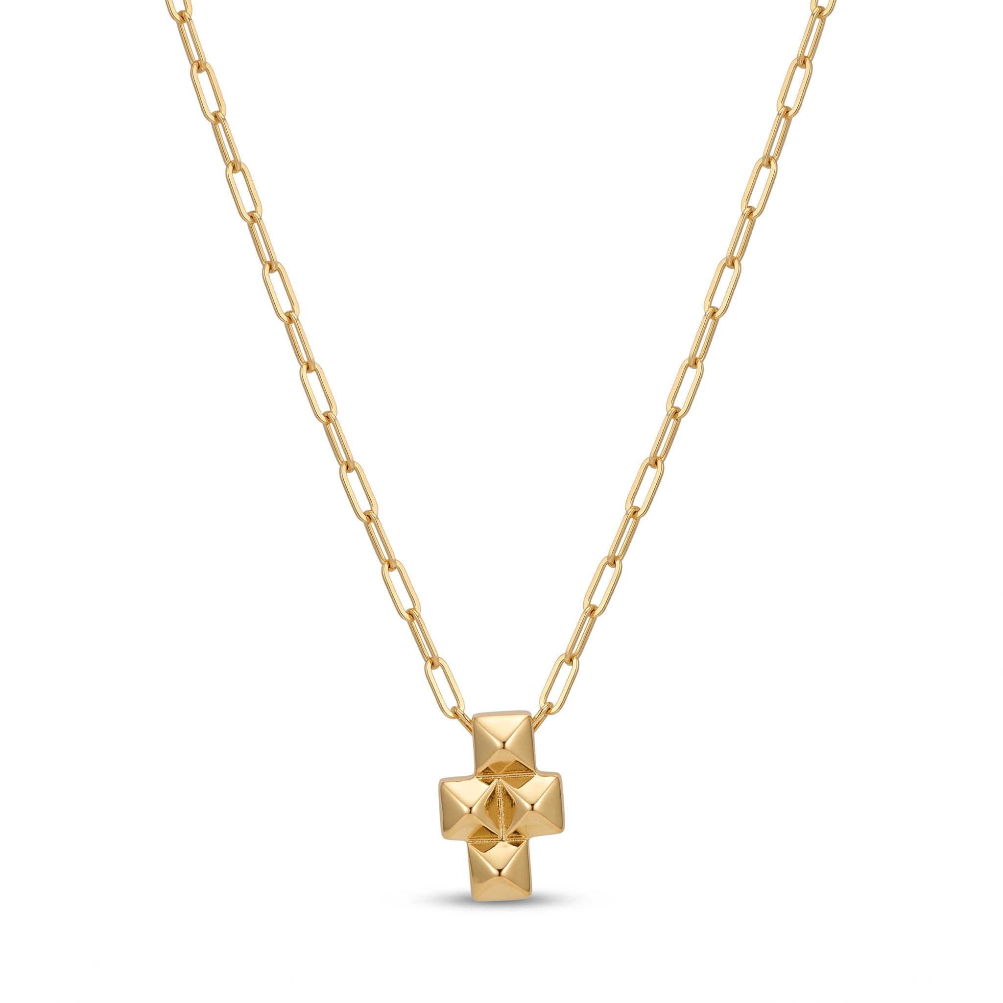 21K Gold Cross Pendant Necklace - 0.93g - Sultan Gold - عقد صليب ذهب عيار 21 - 0.93 غرام - ذهب السلطان