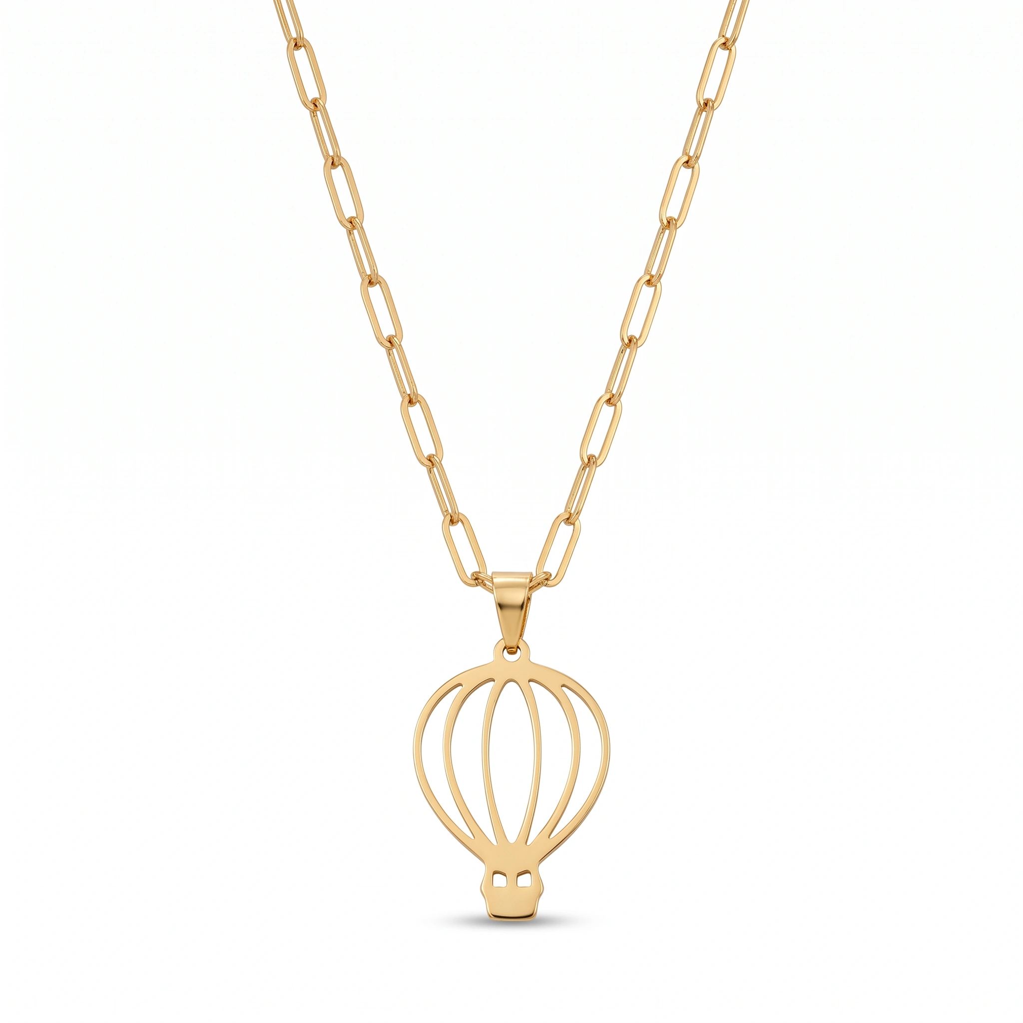 21K Gold Hot Air Balloon Charm Necklace - 1.38g - Sultan Gold - عقد منطاد ذهب عيار 21 - 1.38 غرام - ذهب السلطان