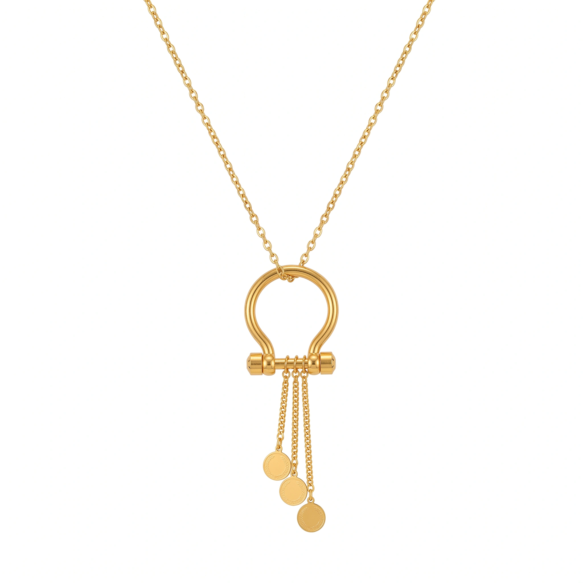 21K Gold Tiered Tassel Fringe Pendant Necklace - 16.55g - Sultan Gold - عقد شراشيب متدلية ذهب عيار 21 - 16.55 غرام - ذهب السلطان