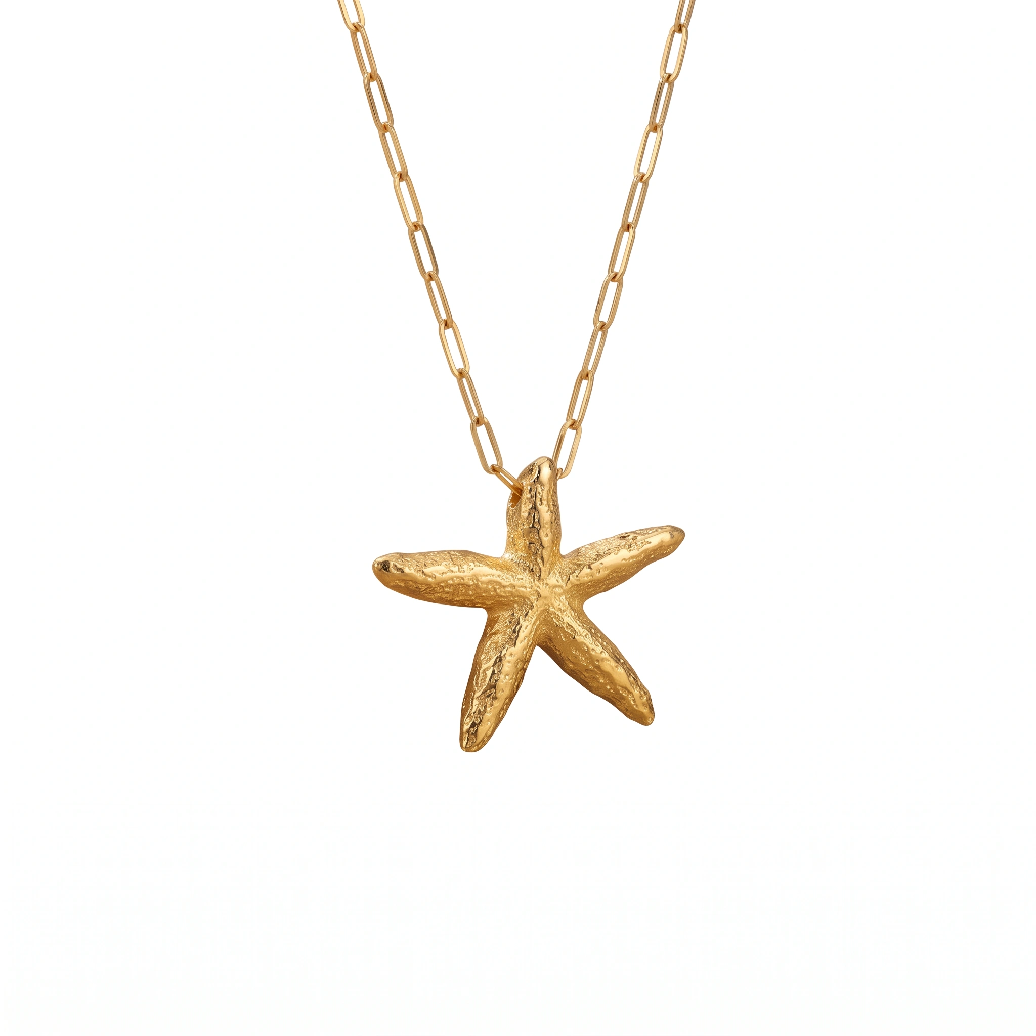 21K Gold Starfish Marine Pendant Necklace - 6.43g - Sultan Gold - عقد نجمة البحر ذهب عيار 21 - 6.43 غرام - ذهب السلطان