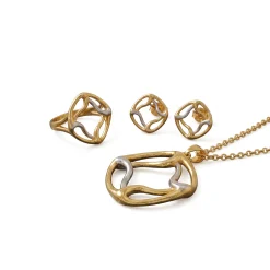21K Romantic Heart Set - 16.84g - Sultan Gold - تعليقة قلب رومانسي ذهب عيار 21 - 16.84 غرام - ذهب السلطان