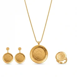 21K Royal Full Gold Set - 26.37g - Sultan Gold - طقم ذهب فاخر عيار 21 - 26.37 غرام - ذهب السلطان