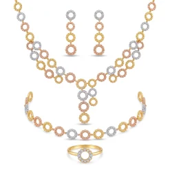 21K Roza Gold Set - 65.82g - Sultan Gold - طقم ذهب فاخر عيار 21 - 65.82 غرام - ذهب السلطان
