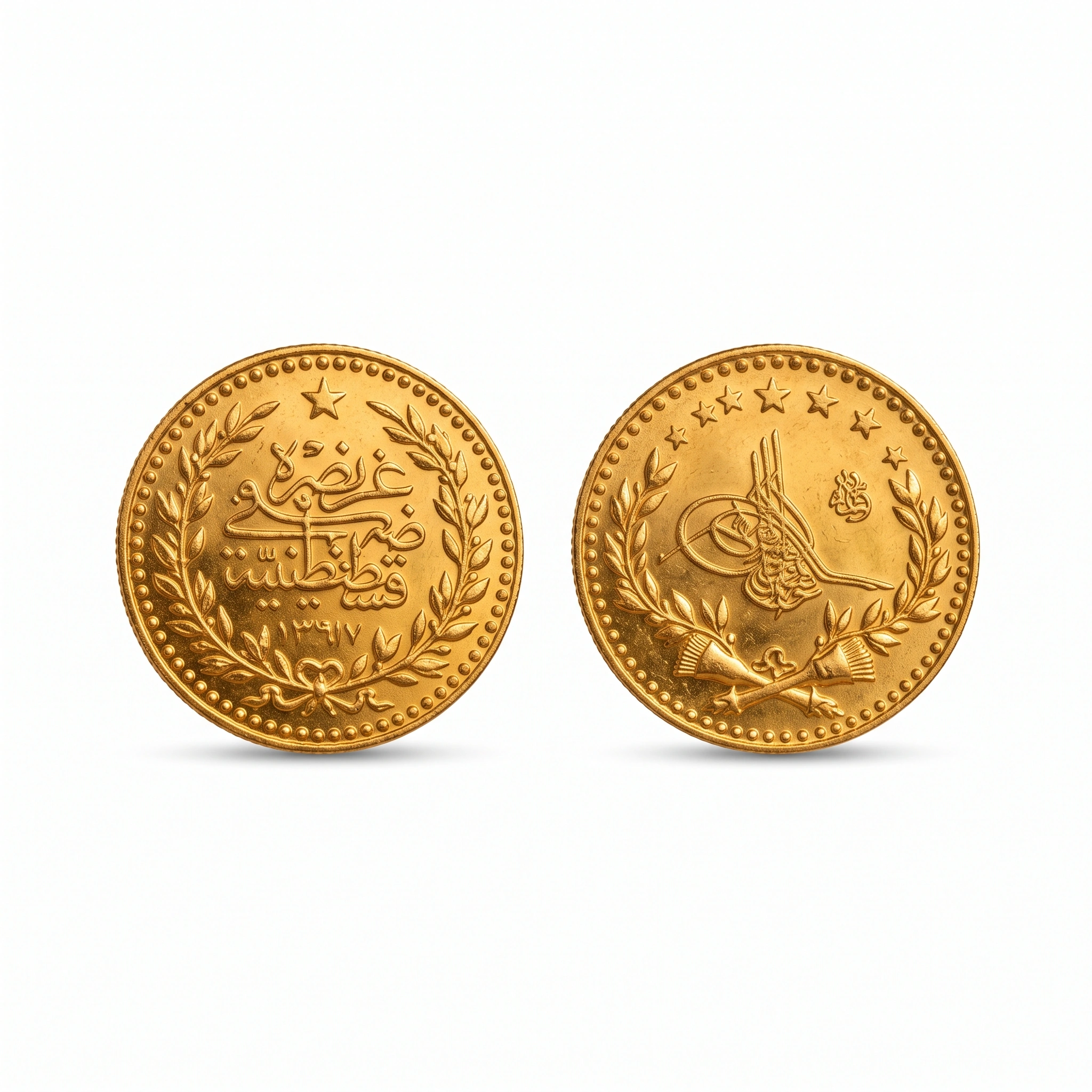 22K 1/4 Lera - 1.8g - Sultan Gold - ربع ليرة ذهب عيار 22 - 1.8 غرام - ذهب السلطان