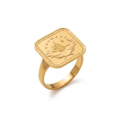 22K Heritage Leera Coin Ring - 4.71g - Sultan Gold - خاتم ليرة ذهب تراثي عيار 22 - 4.71 غرام - ذهب السلطان