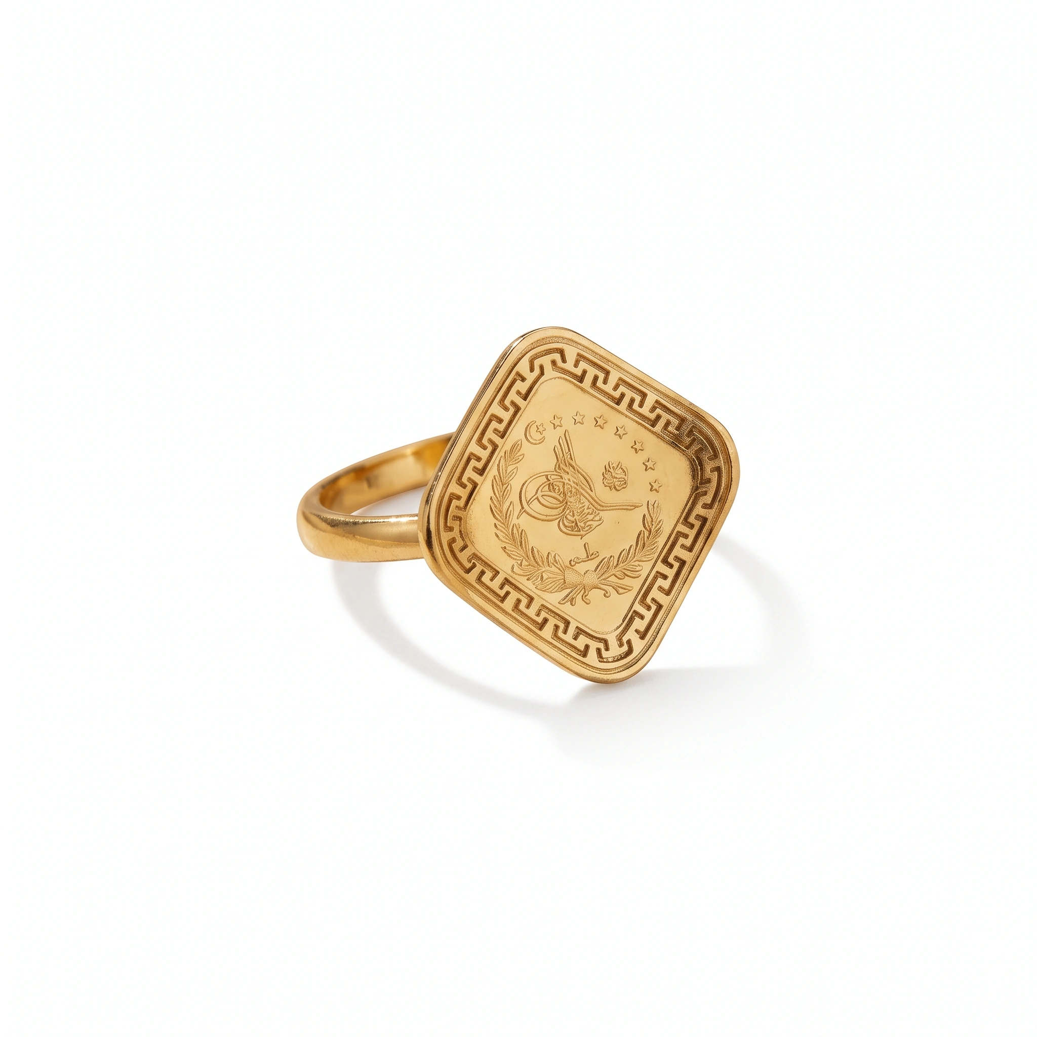 22K Heritage Leera Coin Ring - 8.27g - Sultan Gold - خاتم ليرة ذهب تراثي عيار 22 - 8.27 غرام - ذهب السلطان