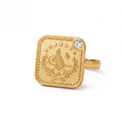 22K Heritage Leera Coin Ring - 9.44g - Sultan Gold - خاتم ليرة ذهب تراثي عيار 22 - 9.44 غرام - ذهب السلطان