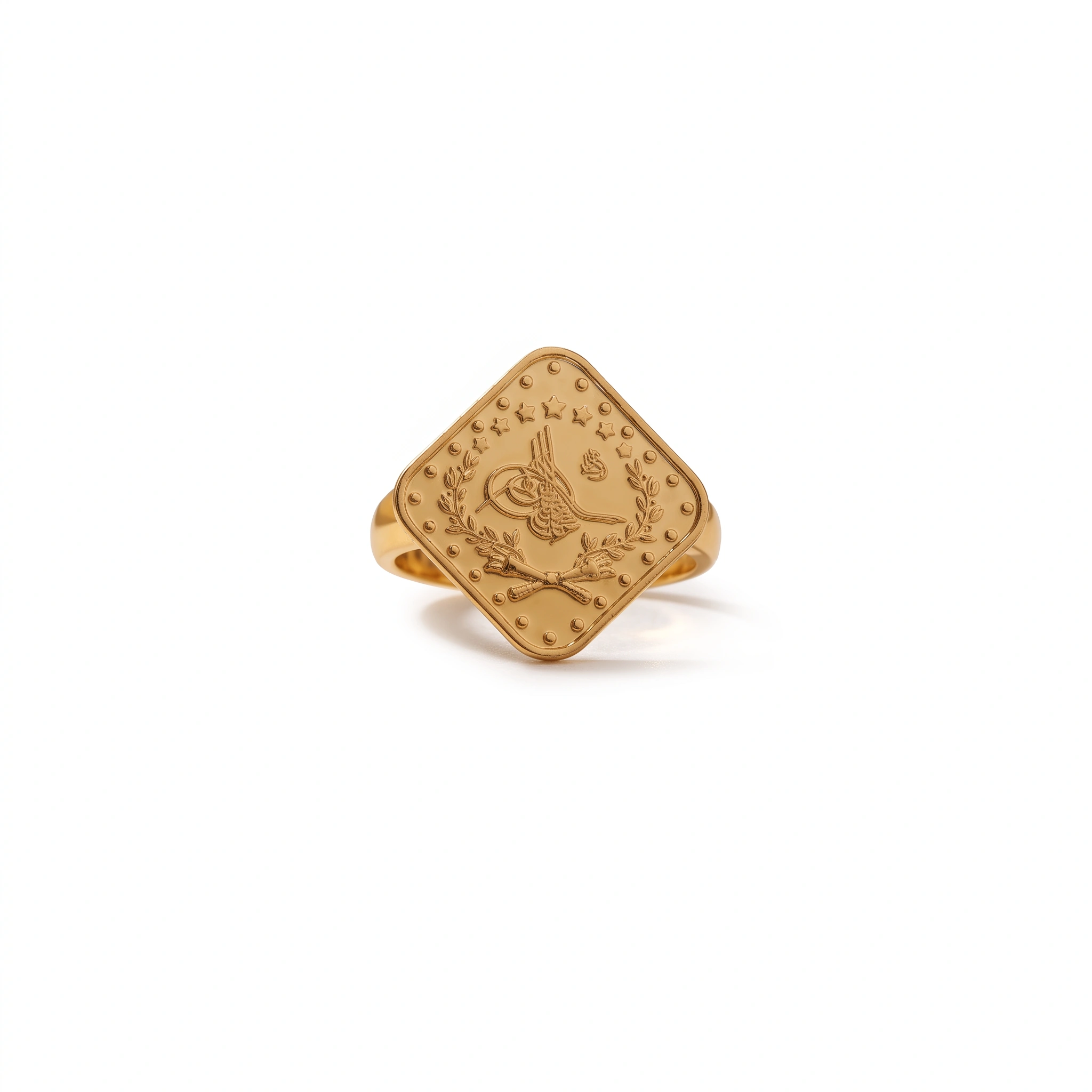 22K Heritage Leera Coin Ring - 9.4g - Sultan Gold - خاتم ليرة ذهب تراثي عيار 22 - 9.4 غرام - ذهب السلطان
