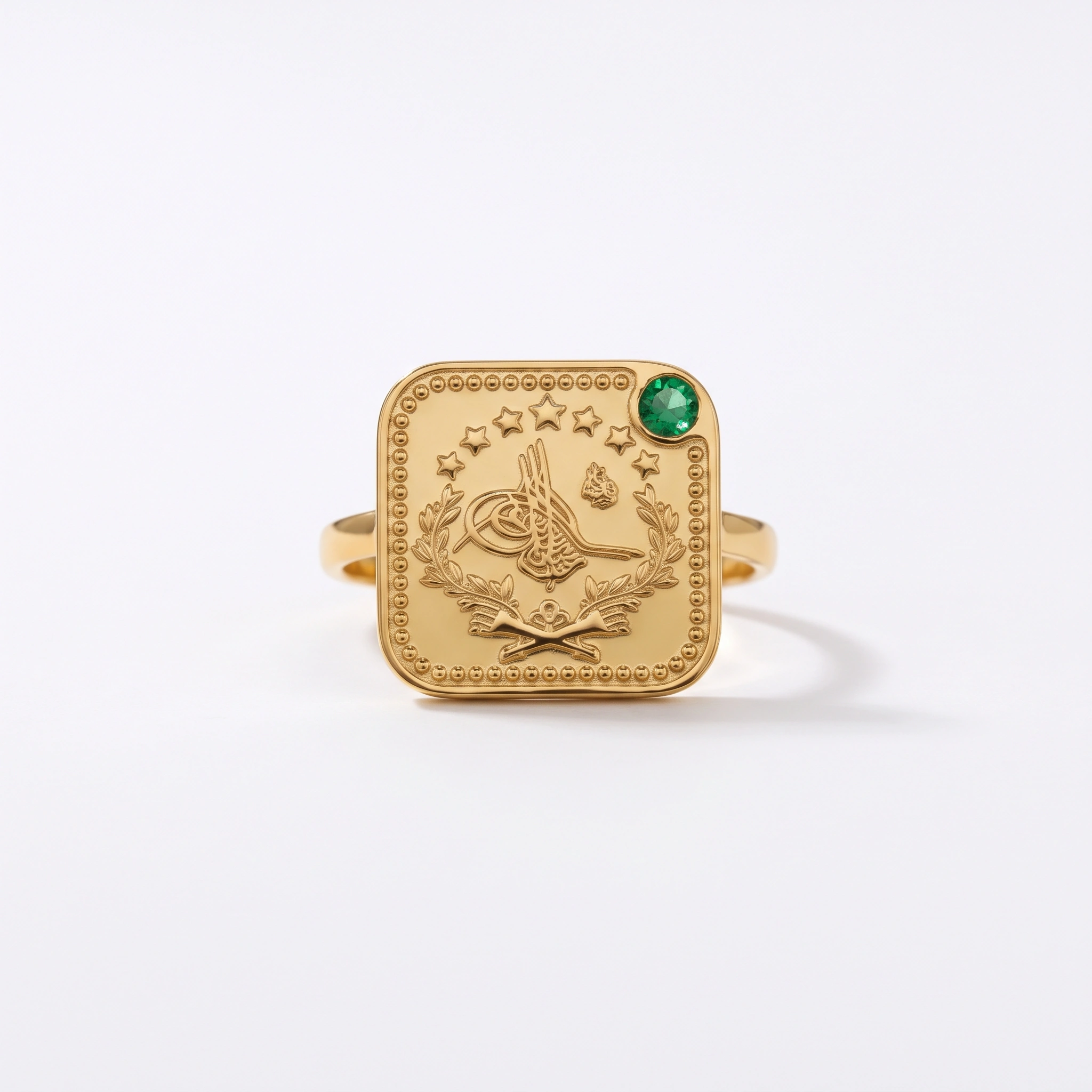 22K Heritage Leera Coin Ring - 9.56g - Sultan Gold - خاتم ليرة ذهب تراثي عيار 22 - 9.56 غرام - ذهب السلطان