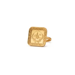 22K Heritage Leera Coin Ring - 9.85g - Sultan Gold - خاتم ليرة ذهب تراثي عيار 22 - 9.85 غرام - ذهب السلطان