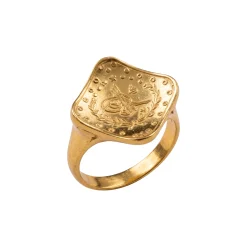 22K Quarter Lira Ring - 2.98g - Sultan Gold - خاتم ليرة ذهب عيار 22 - 2.98 غرام - ذهب السلطان