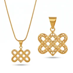 22K Gold Celtic Knot Eternity Pendant - 8.09g - Sultan Gold - تعليقة عقدة الخلود التراثية ذهب عيار 22 - 8.09 غرام - ذهب السلطان
