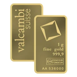 24K Fine Gold Investment Bar 999.9 – 1g - Sultan Gold - سبيكة ذهب سويسري عيار 24 نقاء 999.9 - 1 غرام - ذهب السلطان