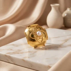 21K Handcrafted Gold Ring - 6.46g - Sultan Gold - خاتم ذهب فاخر عيار 21 - 6.46 غرام - ذهب السلطان