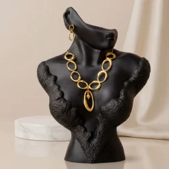 21K Oval Link Statement Gold Bracelet - 83.77g - Sultan Gold - سوار حلقات بيضاوية ذهب ملكي عيار 21 - 83.77 غرام - ذهب السلطان