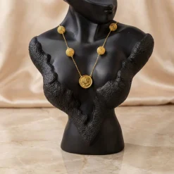 21K Heritage Leera Coin Necklace - 16.73g - Sultan Gold - عقد ليرة ذهب تراثي عيار 21 - 16.73 غرام - ذهب السلطان