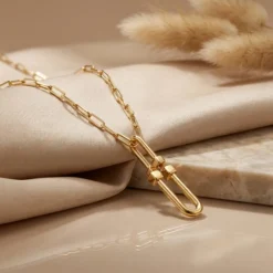 21K Gold Modern U-Link Horseshoe Necklace - 6.75g - Sultan Gold - عقد حدوة حصان مودرن ذهب عيار 21 - 6.75 غرام - ذهب السلطان