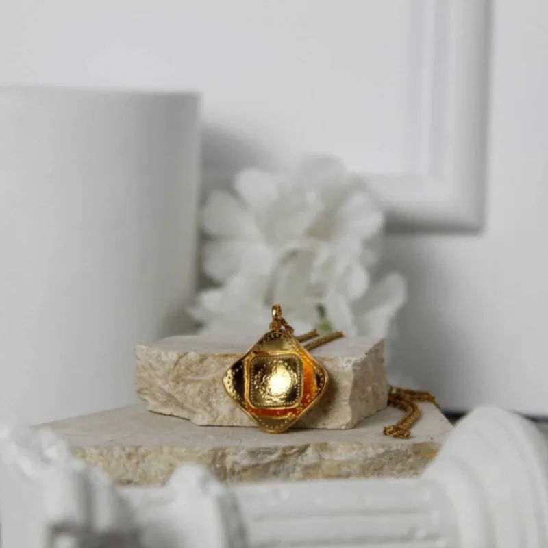 22K Heritage Rhombus Lira Coin Pendant - 9.44g - Sultan Gold - تعليقة ليرة معين ذهب عيار 22 - 9.44 غرام - ذهب السلطان