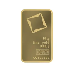 24K Fine Gold Investment Bar 999.9 - 10g - Sultan Gold - سبيكة ذهب سويسري عيار 24 نقاء 999.9 - 10 غرام - ذهب السلطان