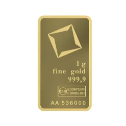 24K Fine Gold Investment Bar 999.9 – 1g - Sultan Gold - سبيكة ذهب سويسري عيار 24 نقاء 999.9 - 1 غرام - ذهب السلطان