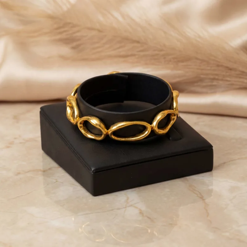 21K Oval Link Statement Gold Bracelet - 83.77g - Sultan Gold - سوار حلقات بيضاوية ذهب ملكي عيار 21 - 83.77 غرام - ذهب السلطان
