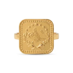 22K Heritage Leera Coin Ring - 4.71g - Sultan Gold - خاتم ليرة ذهب تراثي عيار 22 - 4.71 غرام - ذهب السلطان