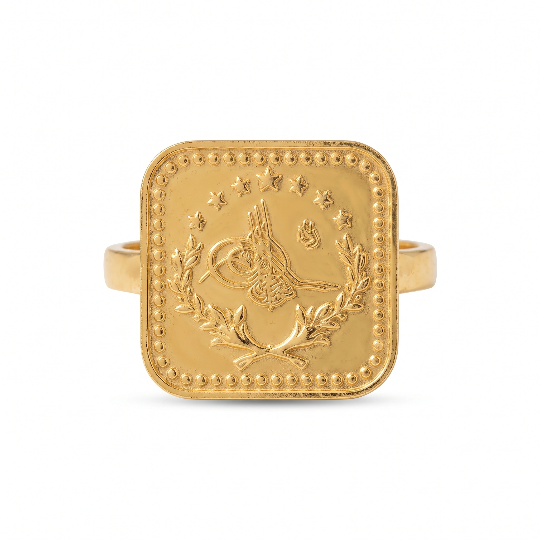 22K Heritage Leera Coin Ring - 4.71g - Sultan Gold - خاتم ليرة ذهب تراثي عيار 22 - 4.71 غرام - ذهب السلطان