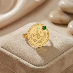 22K Heritage Leera Coin Ring - 9.61g - Sultan Gold - خاتم ليرة ذهب تراثي عيار 22 - 9.61 غرام - ذهب السلطان