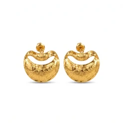 21K Crescent Arc Statement Gold Necklace - 48.21g - Sultan Gold - عقد هلالي ذهب فاخر عيار 21 - 48.21 غرام - ذهب السلطان