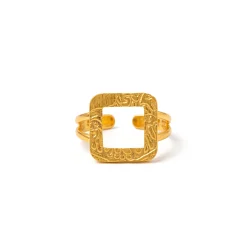 21K Geometric Square Link Gold Bracelet - 34.76g - Sultan Gold - سوار مربعات هندسية ذهب فاخر عيار 21 - 34.76 غرام - ذهب السلطان
