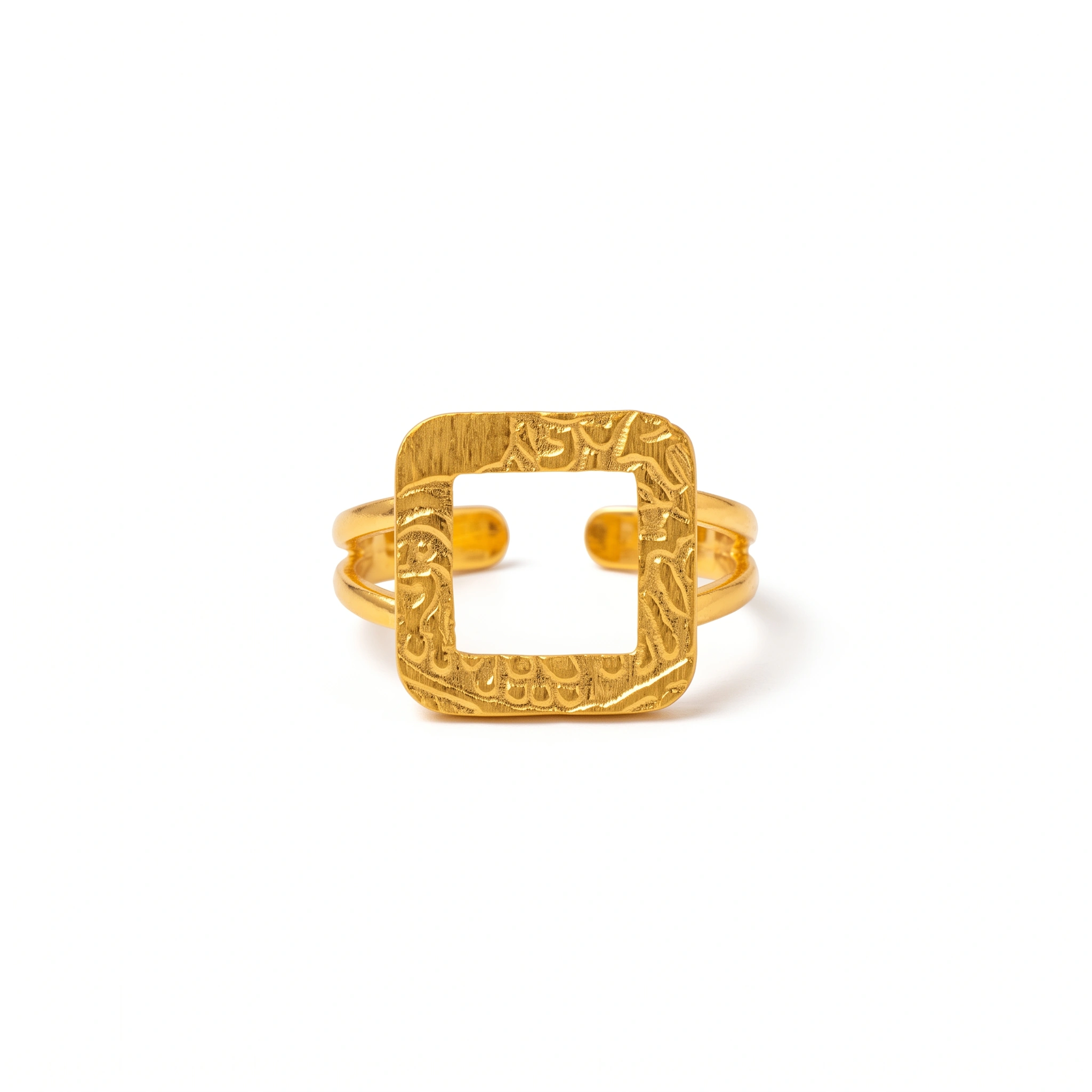 21K Geometric Square Link Gold Bracelet - 34.76g - Sultan Gold - سوار مربعات هندسية ذهب فاخر عيار 21 - 34.76 غرام - ذهب السلطان