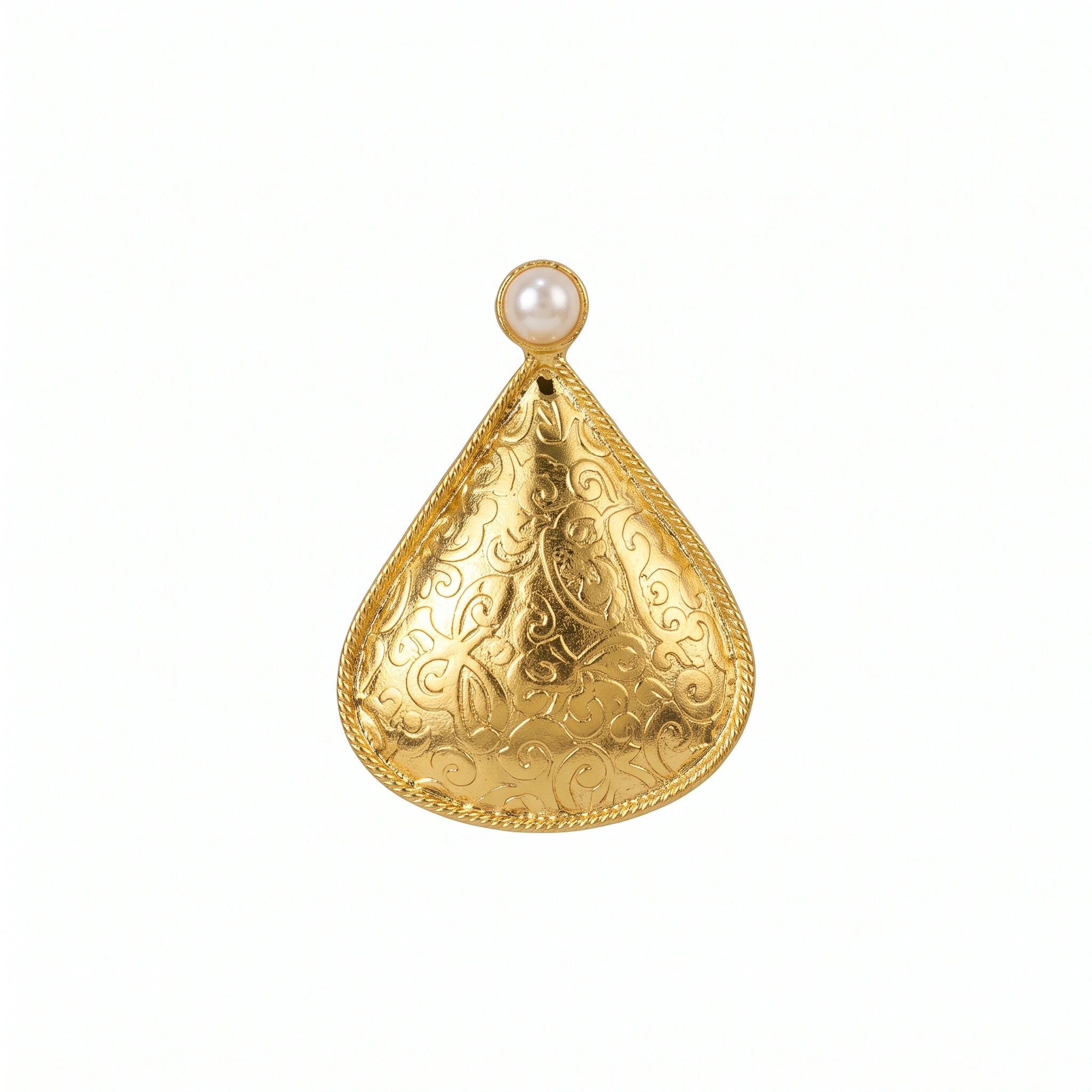 21K Pearl Radiance Gold Choker Necklace - 46.36g - Sultan Gold - طوق شوكر ذهب ولؤلؤ فاخر عيار 21 - 46.36 غرام - ذهب السلطان