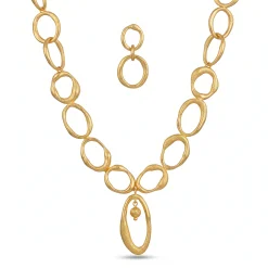 21K Oval Link Statement Gold Bracelet - 83.77g - Sultan Gold - سوار حلقات بيضاوية ذهب ملكي عيار 21 - 83.77 غرام - ذهب السلطان