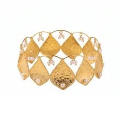 21K Pearl Radiance Royal Gold Ring - 45.48g - Sultan Gold - خاتم ذهب ملكي مرصع باللؤلؤ عيار 21 - 45.48 غرام - ذهب السلطان